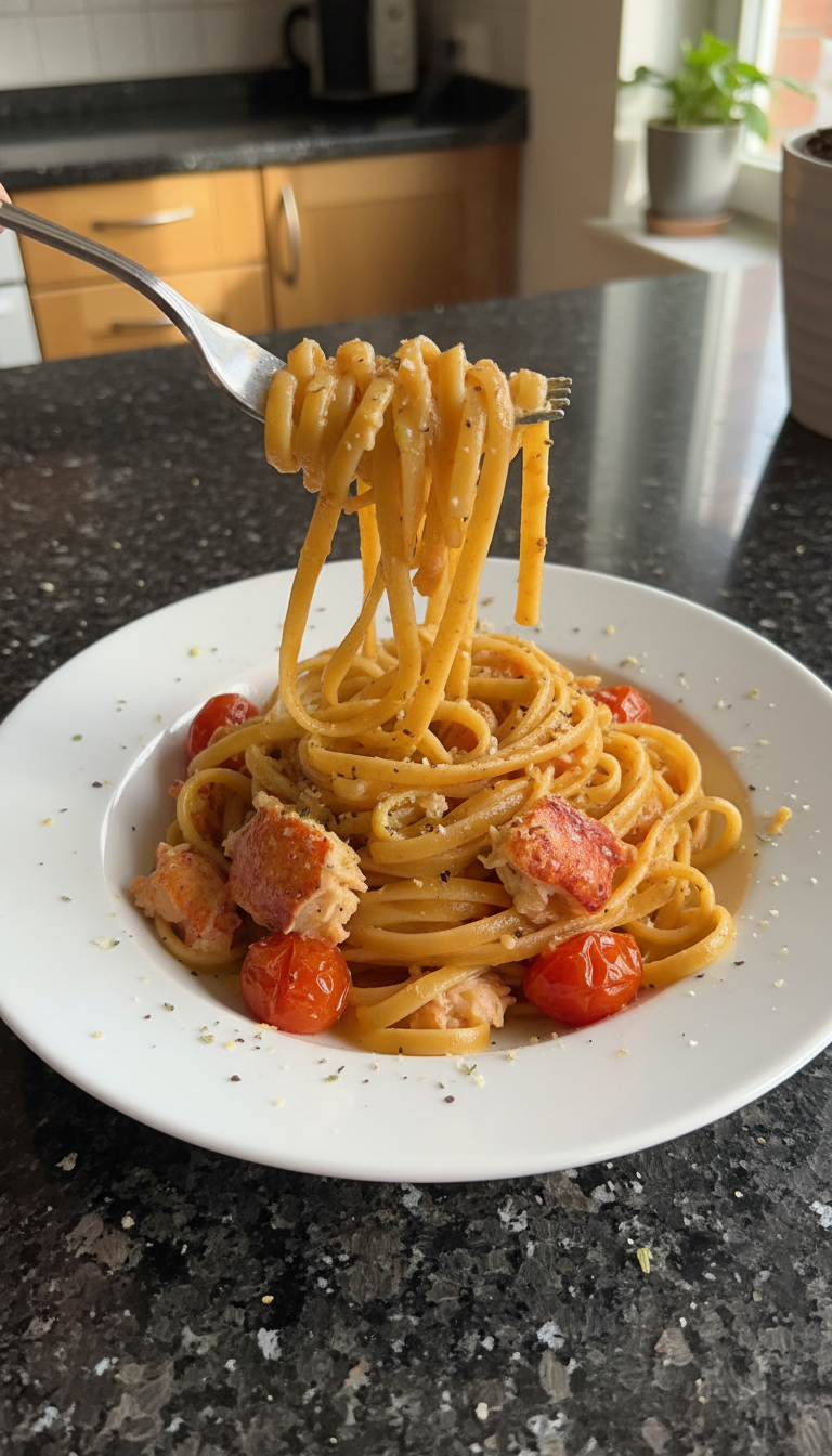 Hummer und Ofentomaten Linguine​
