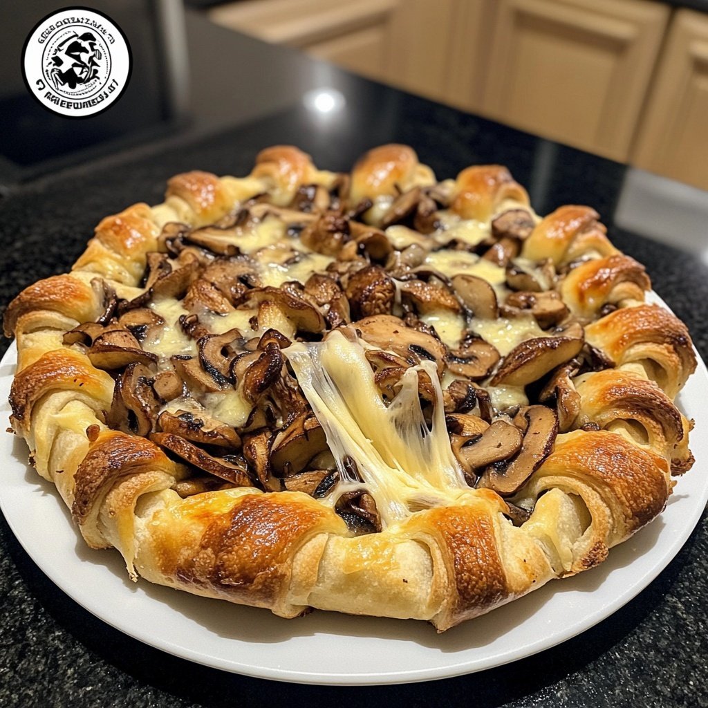 Gefüllter Pilz knusprige Reis Tassen