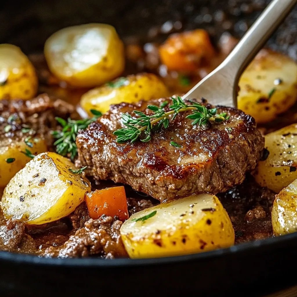 Kartoffelpfanne mit Hackfleisch