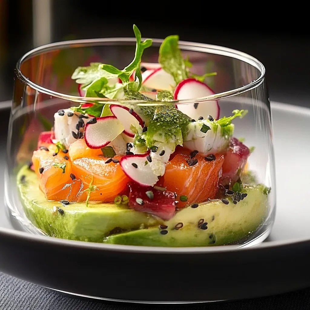 Lachs-Avocado-Tartar im Glas