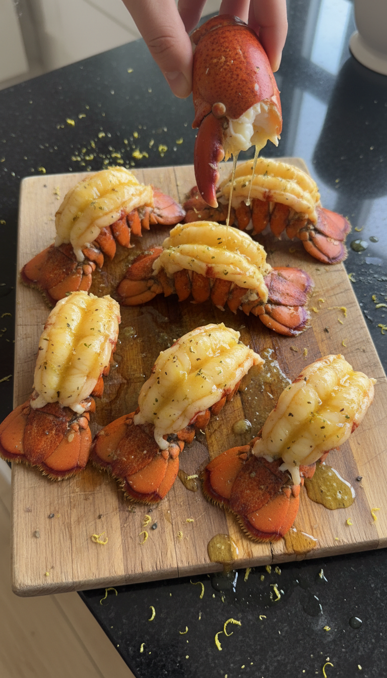 Hummerschwänze mit Zitronenbutter​