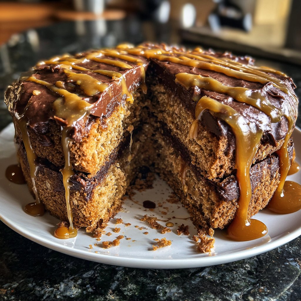 Gesalzenes Karamell Schokoladen Torte