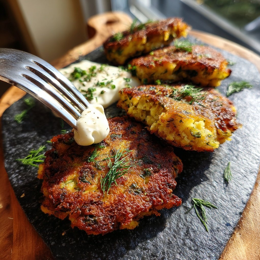 Herzhafte Lachsfrikadellen mit Dill