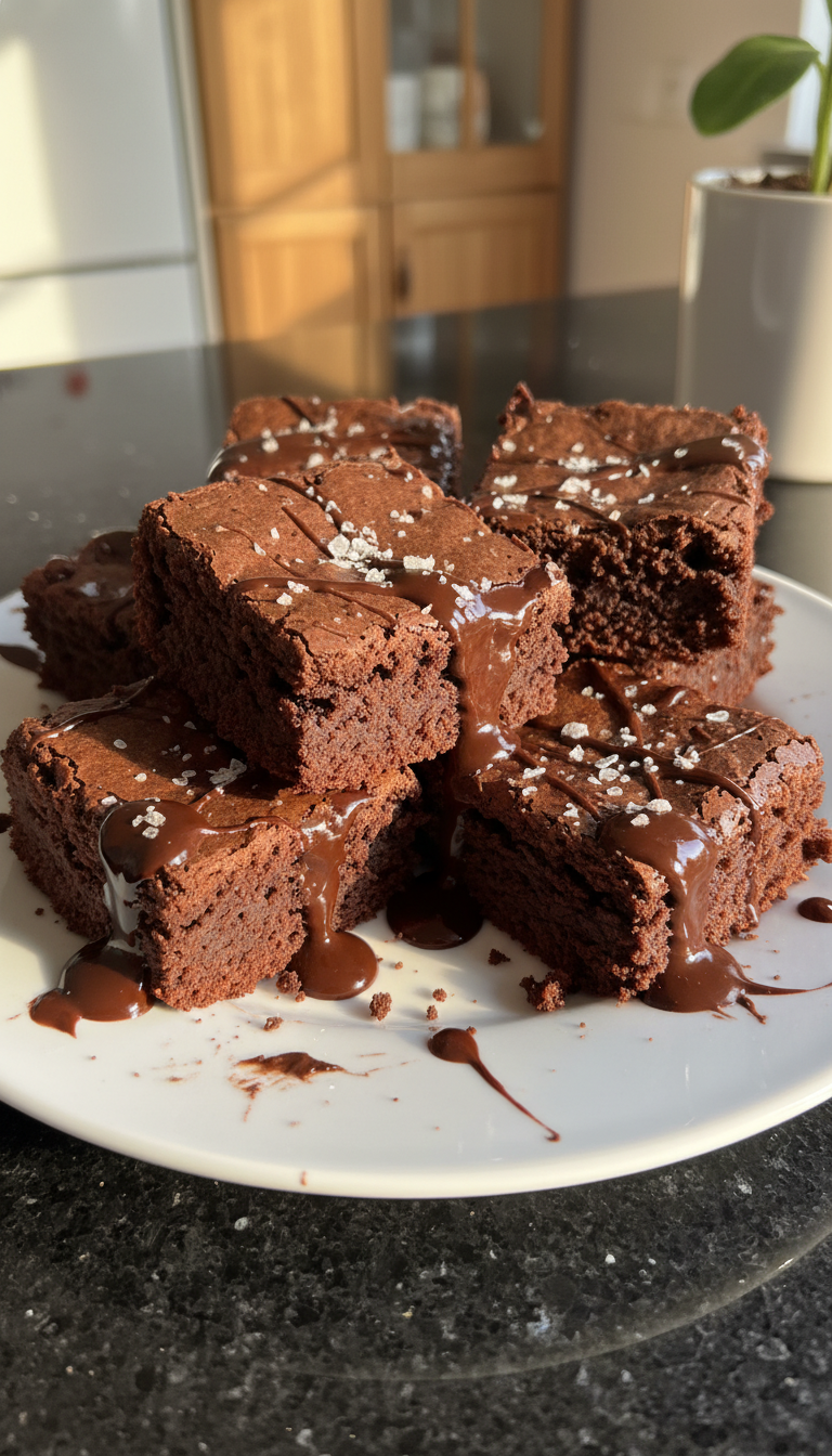 Cremige Schoko Sauerteig Brownies​