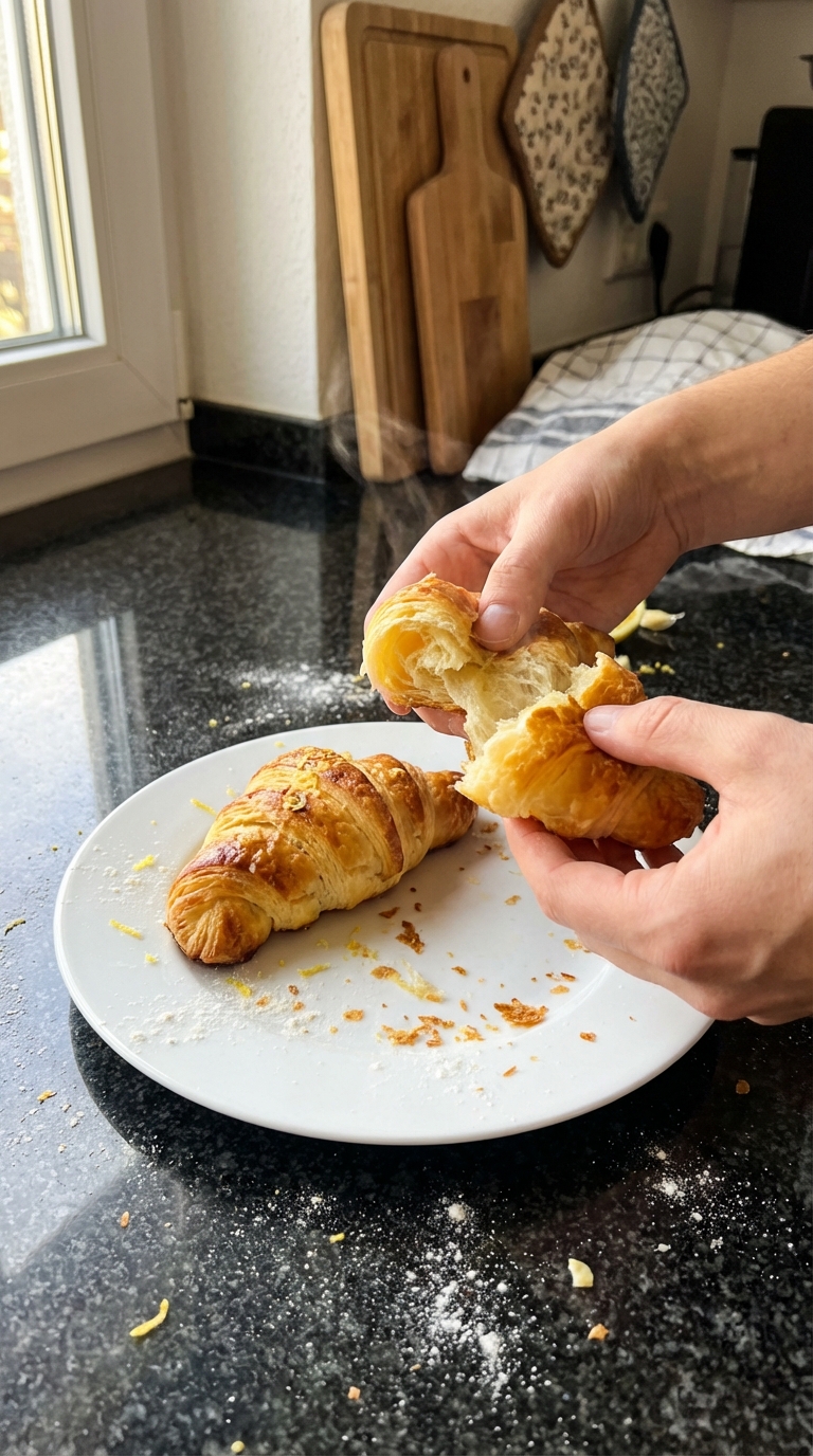 Zitronen Knoblauch Butter Croissants​