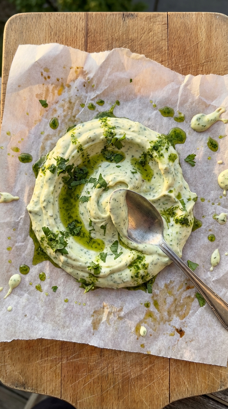 Würzige Koriander Limetten Aioli