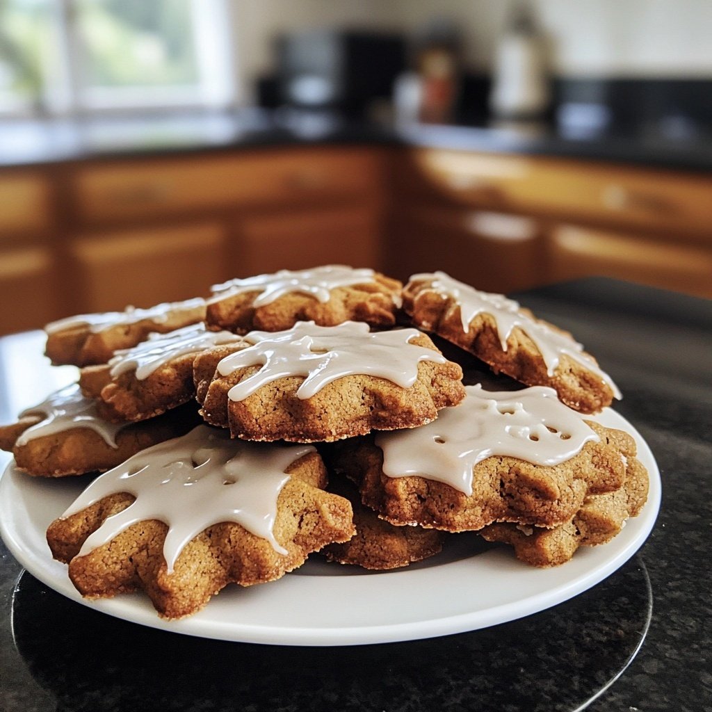 Glasierte Spekulatiusplätzchen