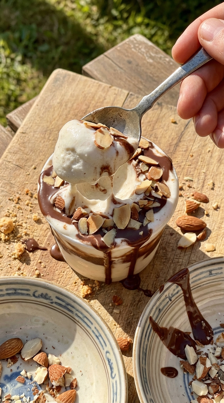 Almond Joy Frozen Joghurt Becher​