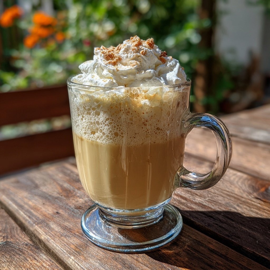 Eierpunsch mit Amaretto und Sahnehaube