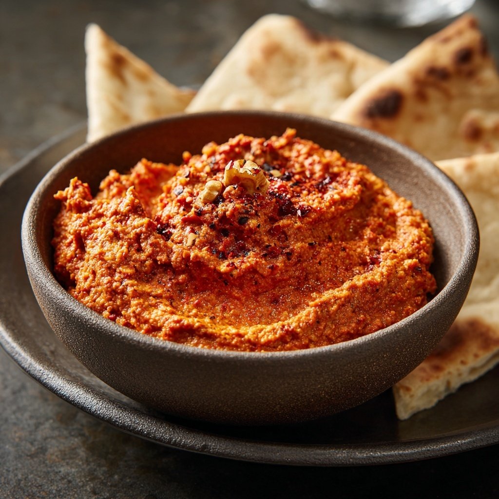 Muhammara geröstete Paprika Dip