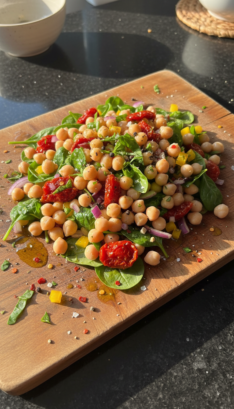 Toskanischer Kichererbsen Salat