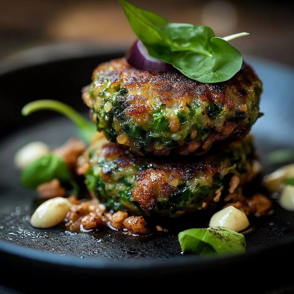 Spinatknödel mit Rollgerstl-Miso-Butter