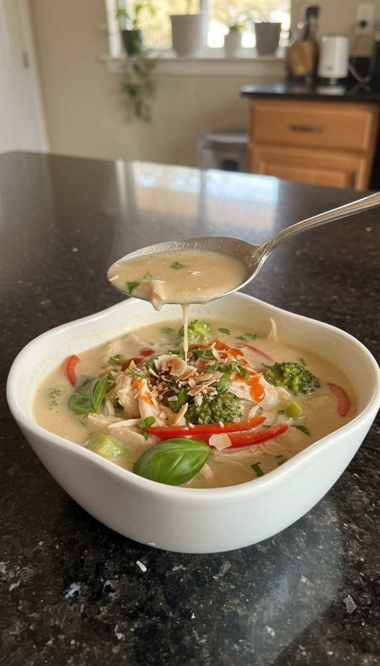 Thai Hähnchen Kokos Suppe