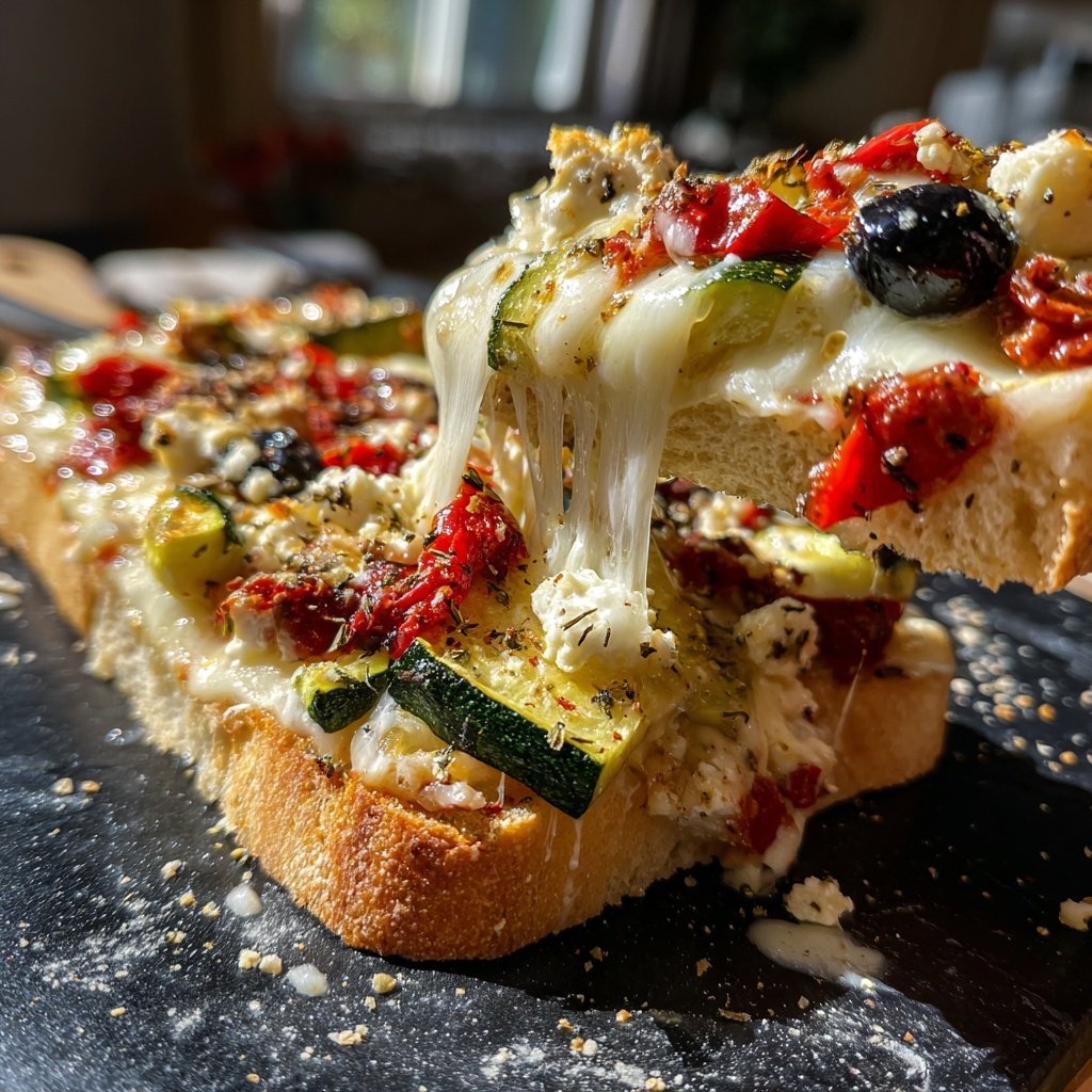 Mediterranes Raclette mit Zucchini, Paprika, Oliven und Feta​