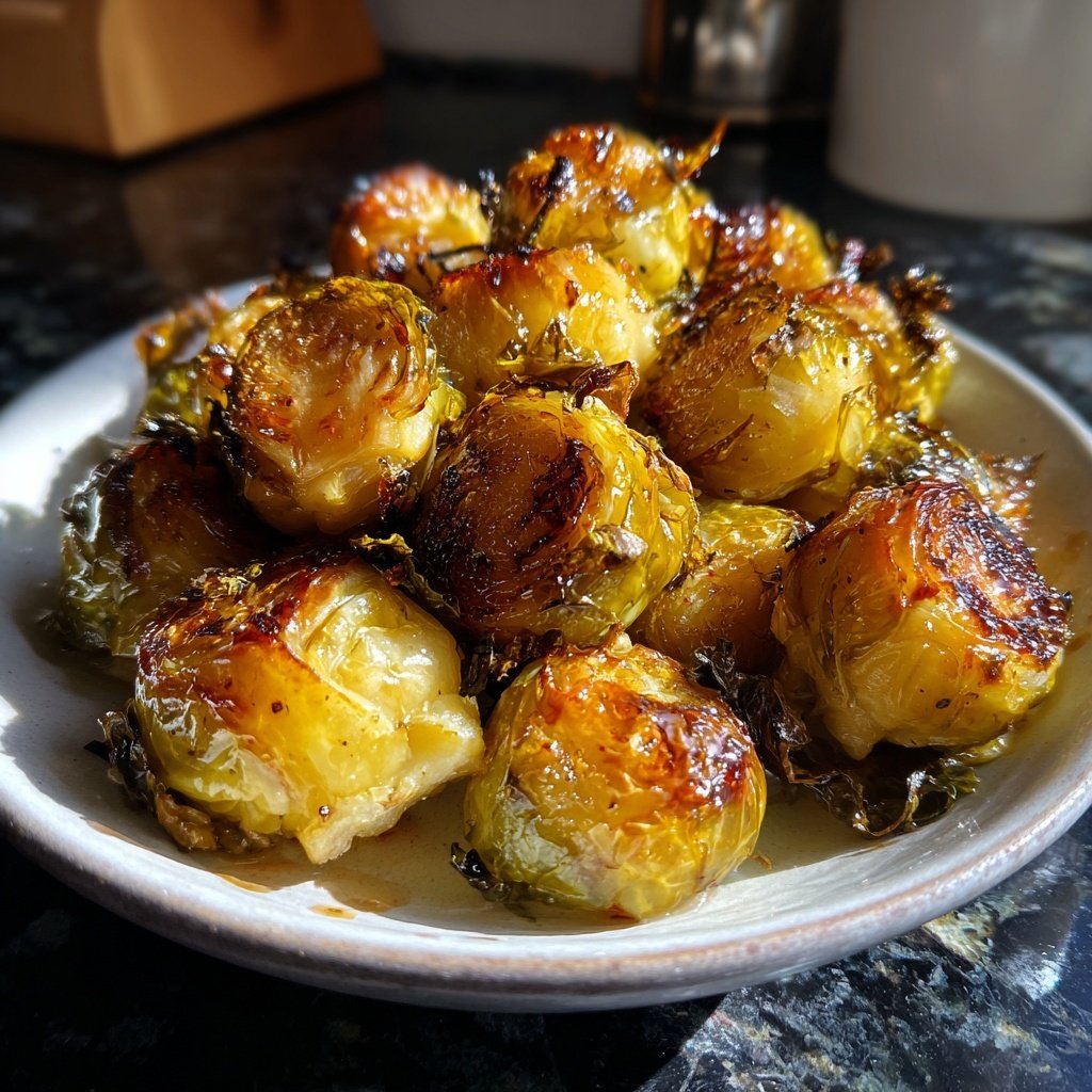 Rosenkohl mit Birnen glasiert