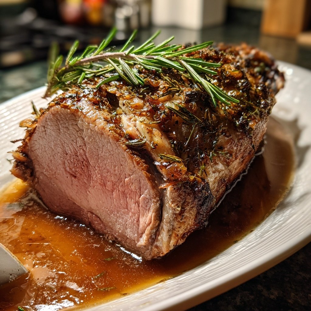 Roastlamm mit Rosmarin Jus