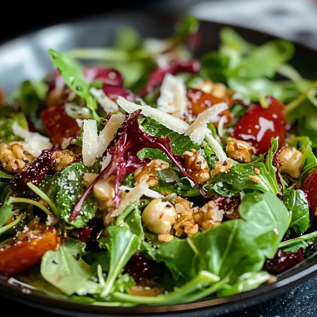 Feldsalat mit karamellisierten Walnüssen