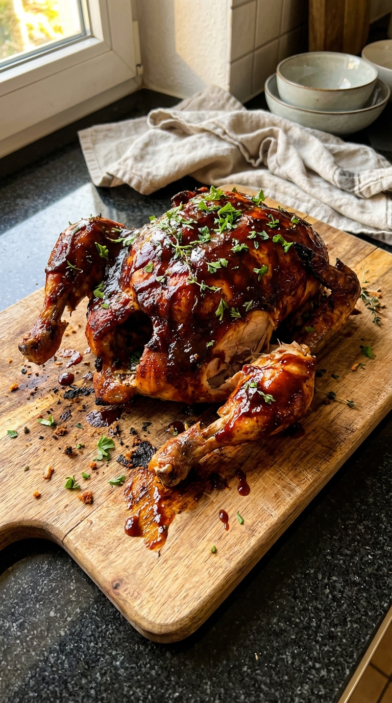 Soulsommerliches Barbecue Hähnchen