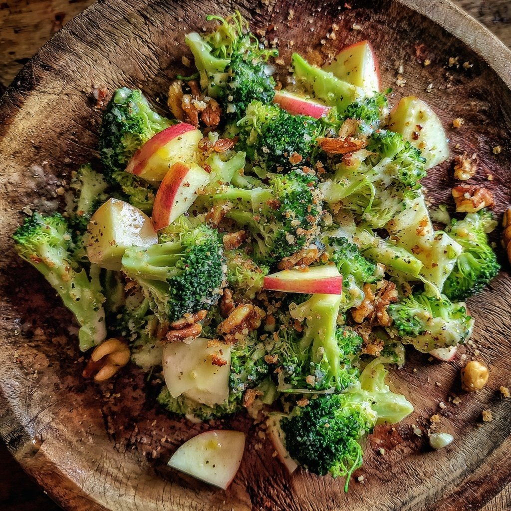 Scharfer Brokkoli-Apfel-Salat
