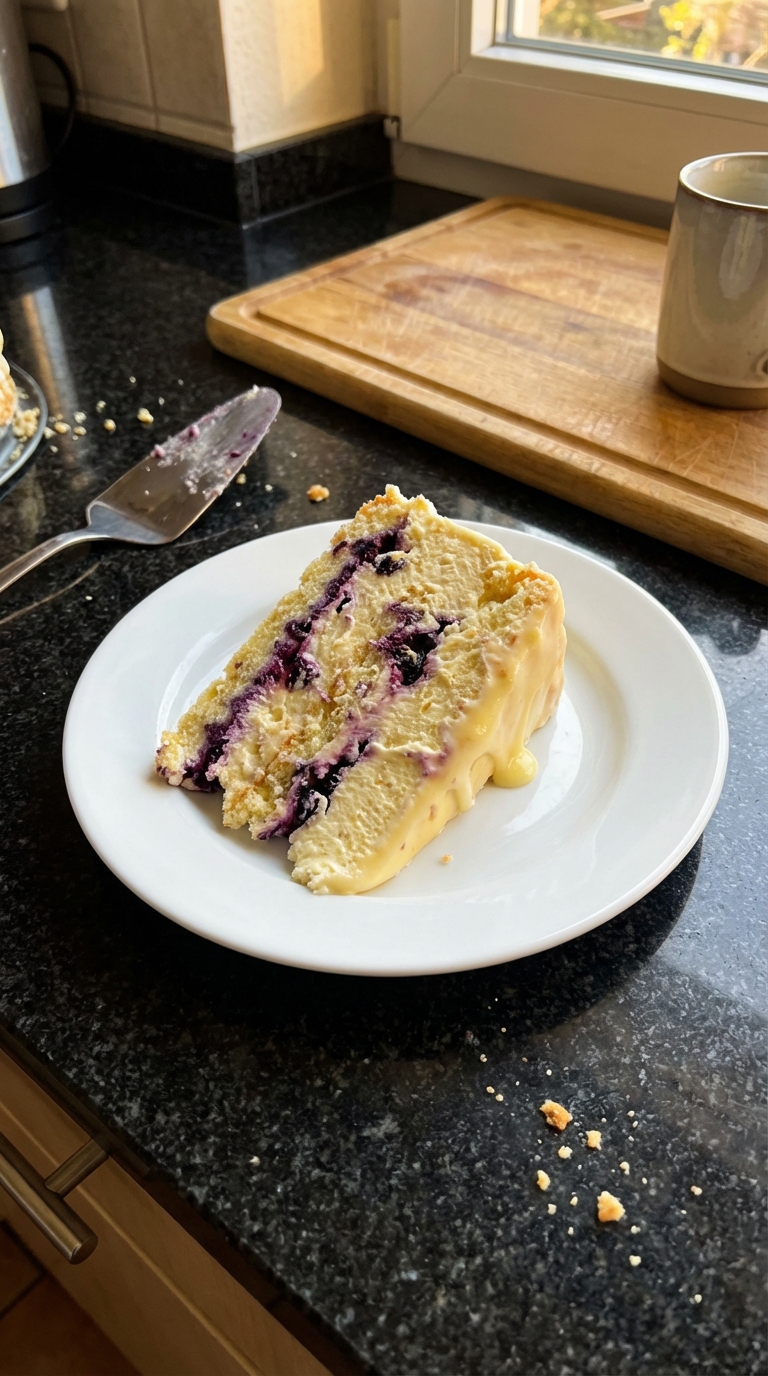 Heidelbeer Zitronen Eistorten Kuchen​