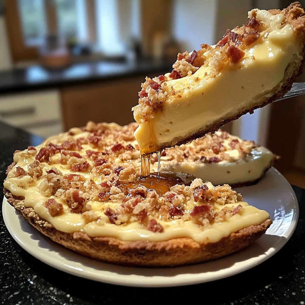 Ziegenkäsetaler mit Honig-Speck-Crumble