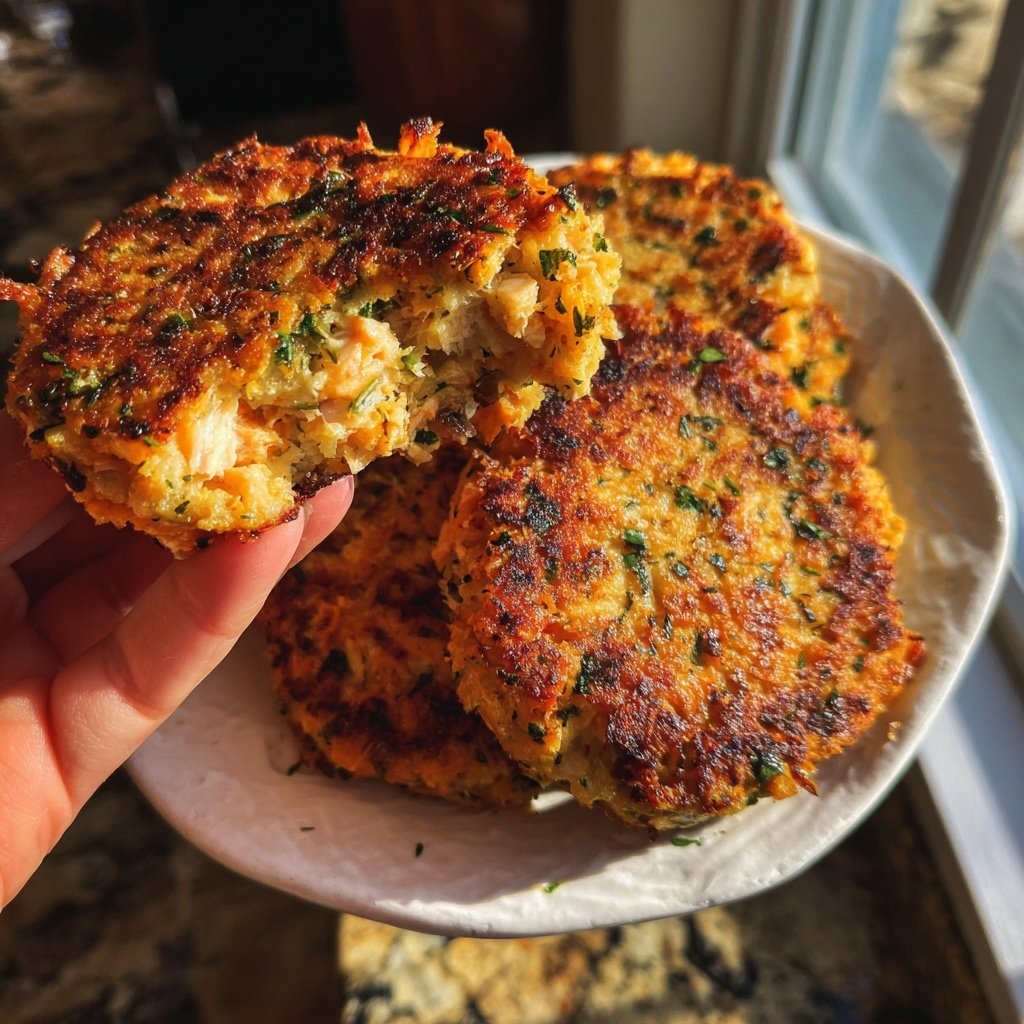 Kräuter-Süßkartoffel-Lachs-Patties