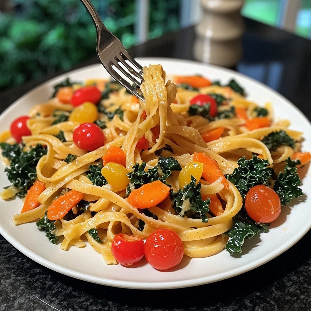 Schnelle-und-Einfache One-Pot-Pasta mit Wintergemüse