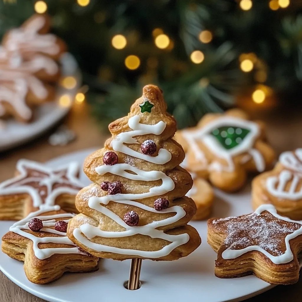 Weihnachtsbäume aus Blätterteig 🎄