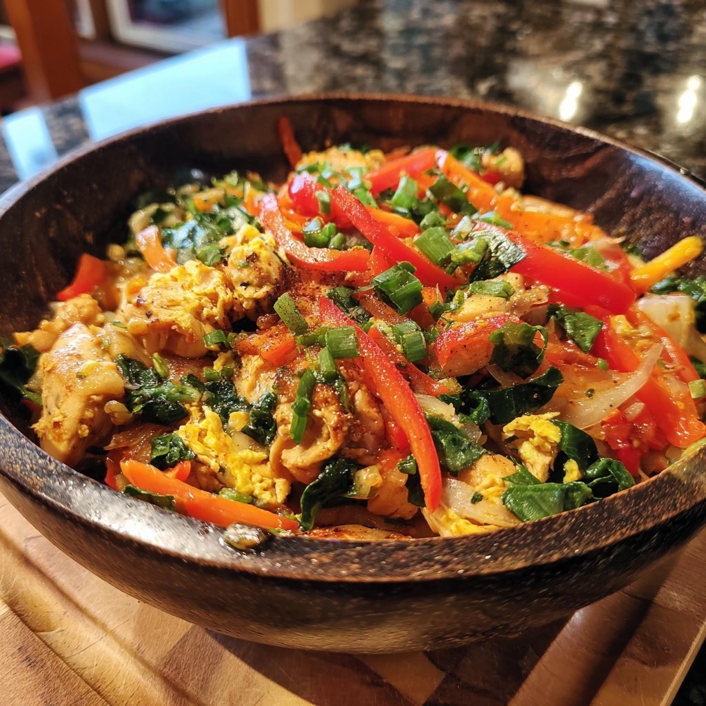 Niedrigkalorische Egg Roll Bowl