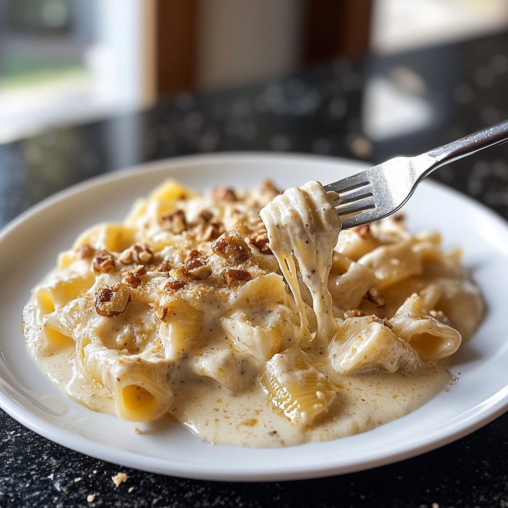 Pasta in cremiger Gorgonzola-Walnuss-Sauce