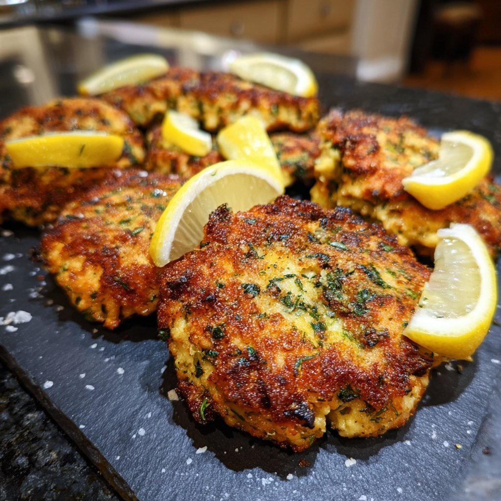 Lemon Herb Salmon Cakes