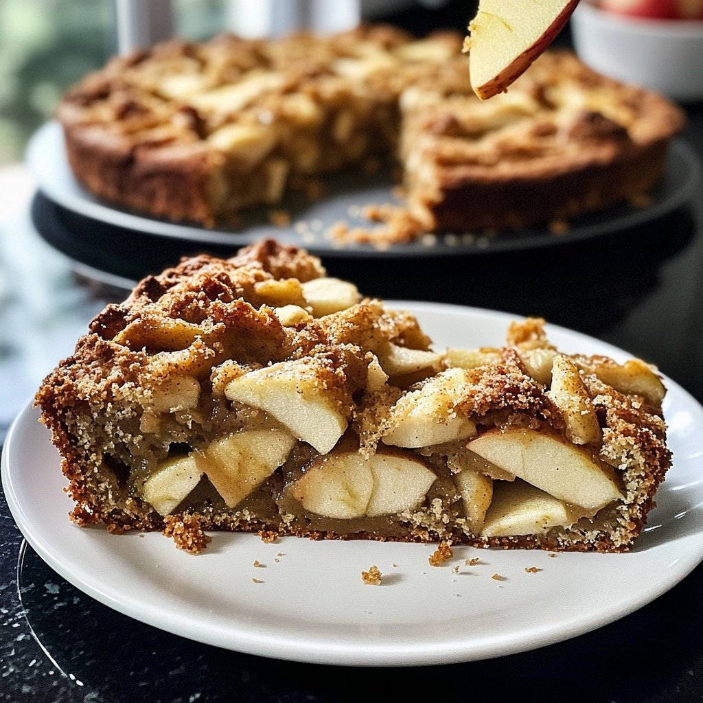 Saisonal-Festlicher Bratapfelkuchen mit Marzipan