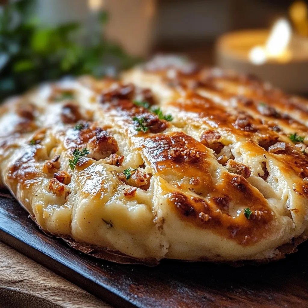 Hüttenkäse-Fladenbrot