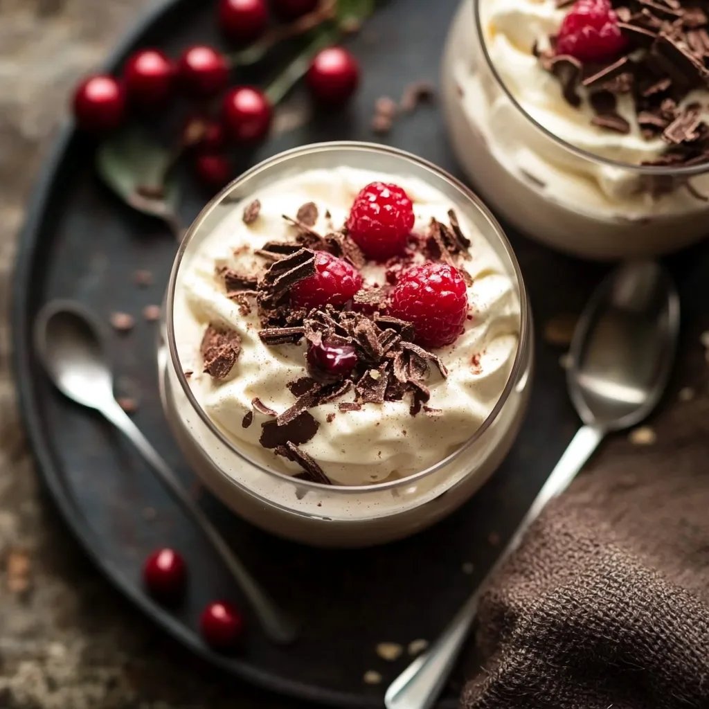 Blitzschnelle, feine Lebkuchen Creme als Winterdessert